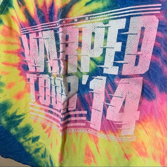 Warped Tour 2014 Tie Dye Tank Top Sz Lg - Picture 2 of 4